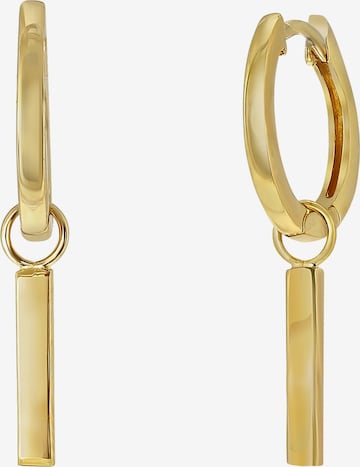 Boucles d'oreilles Lucardi en or : devant