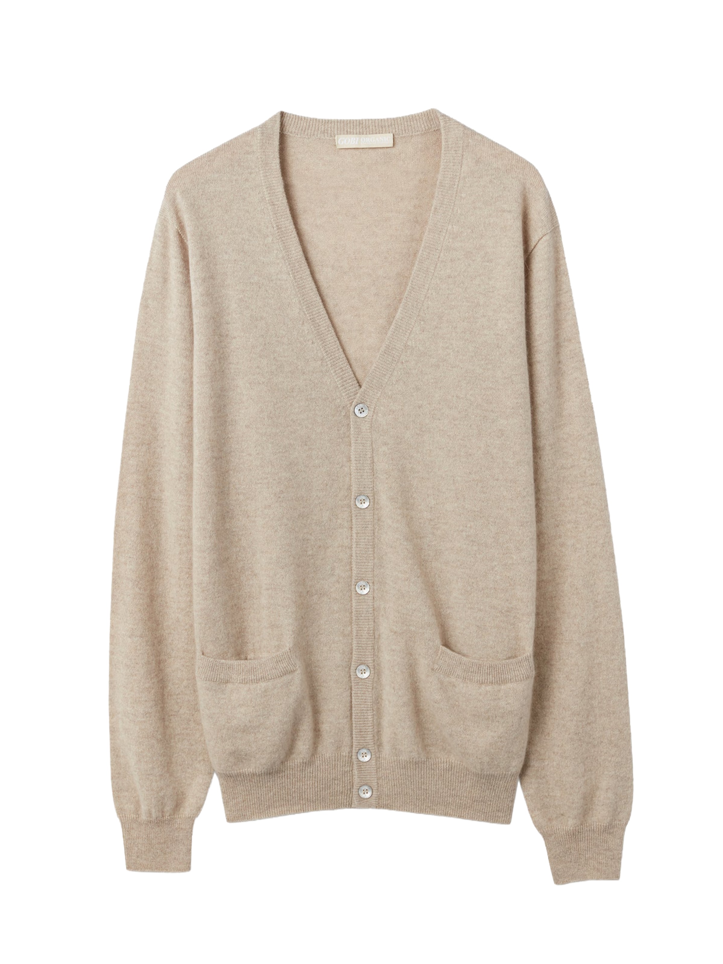 GOBI Cashmere Strickjacke‌‌ in Beige: Vorderseite