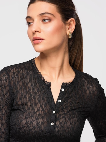 Camicia da donna di Ombre in nero