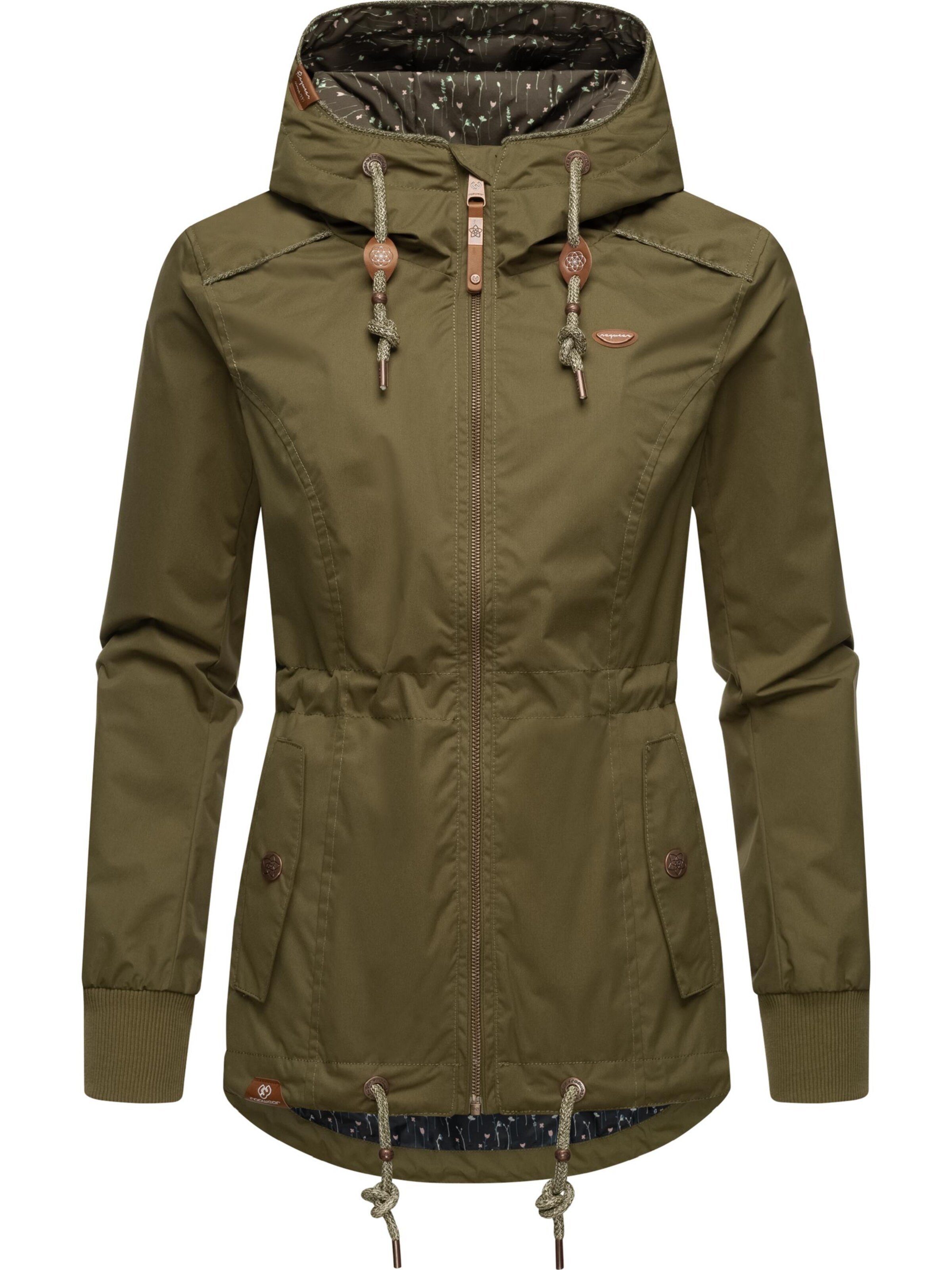Ragwear Outdoorjas 'Danka' in Groen: voorkant