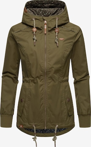 Ragwear Outdoor Jacket 'Danka' in Green: front