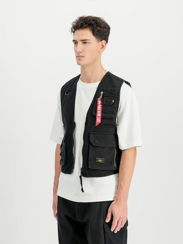 ALPHA INDUSTRIES Brezrokavnik | črna barva