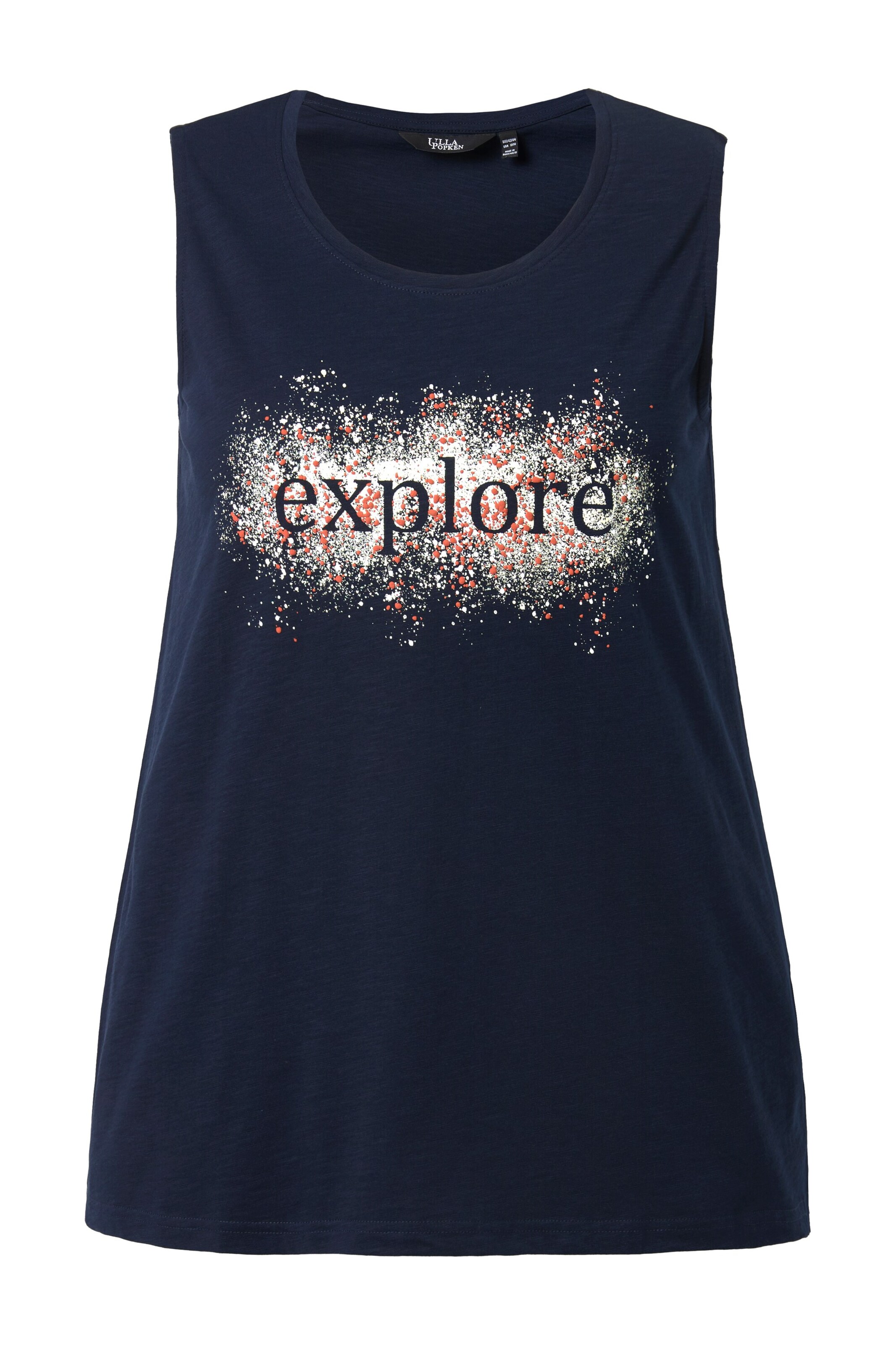 Ulla Popken Top in Schwarz: Vorderseite