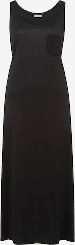 Hanro Nachthemd 'Cotton Deluxe' in Schwarz: Vorderseite