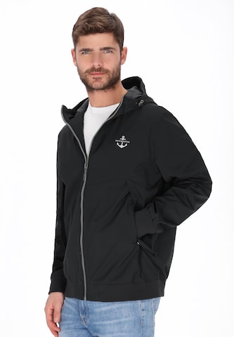 DreiMaster Maritim - Chaqueta de entretiempo en negro: frente