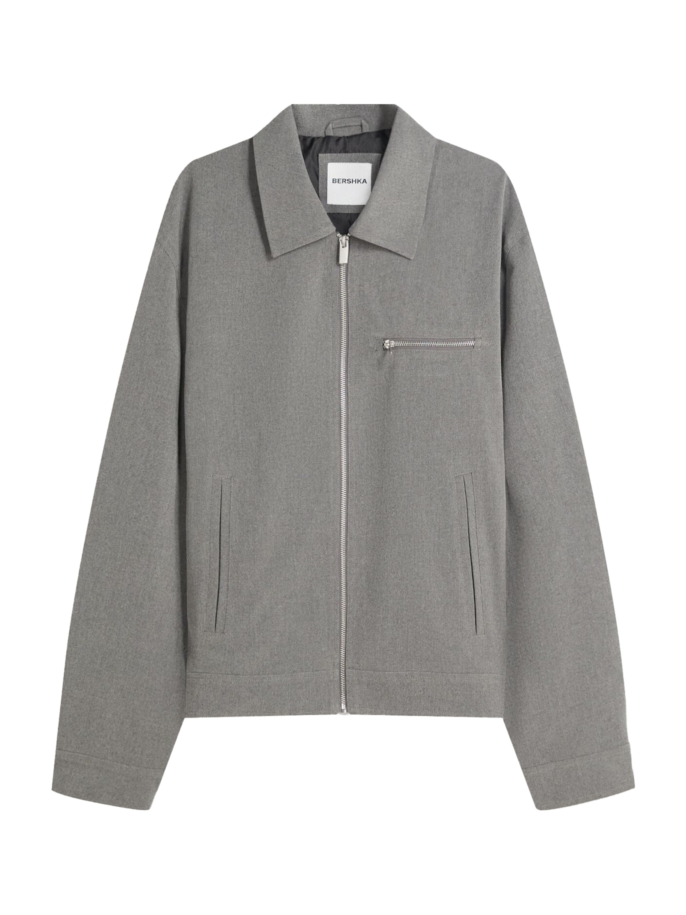 Bershka Overgangsjakke i grå: forside