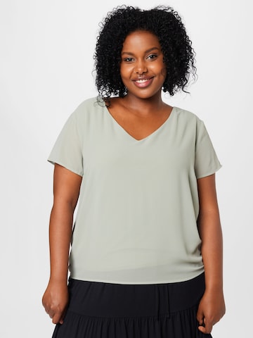 ABOUT YOU Curvy Bluse i blå: forside