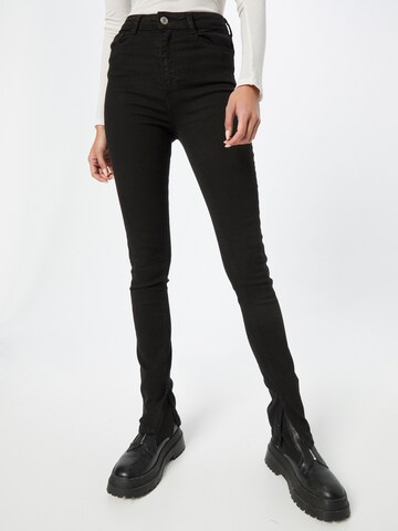 Tally Weijl Skinny Jeans in Black: front