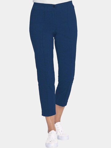 Coupe slim Pantalon Goldner en bleu : devant