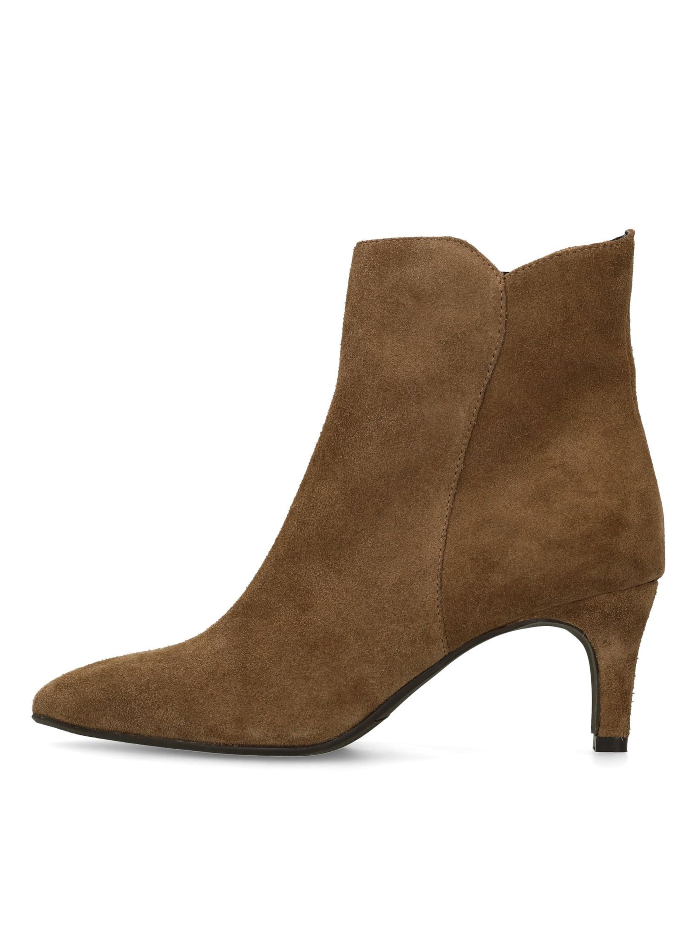 MANFIELD Enkellaarsjes in Bruin: voorkant