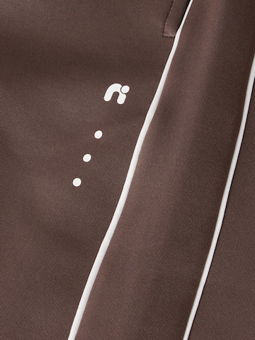 NAME IT - Pierna ancha Pantalón en marrón