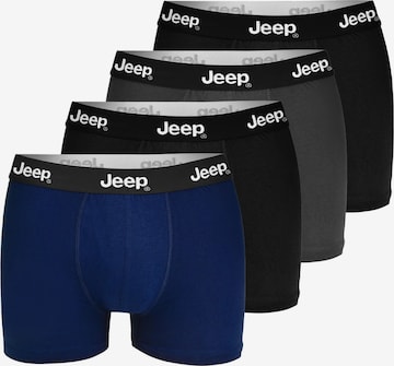 Boxer di Jeep in blu: frontale