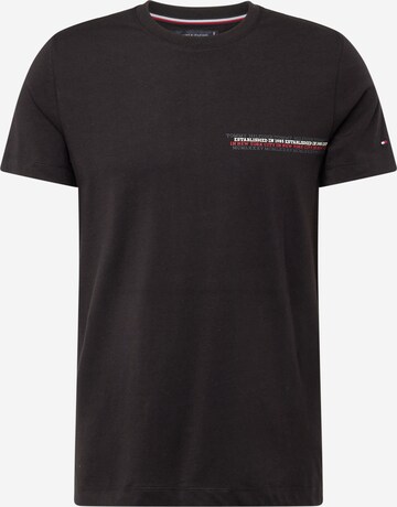 T-Shirt TOMMY HILFIGER en noir : devant