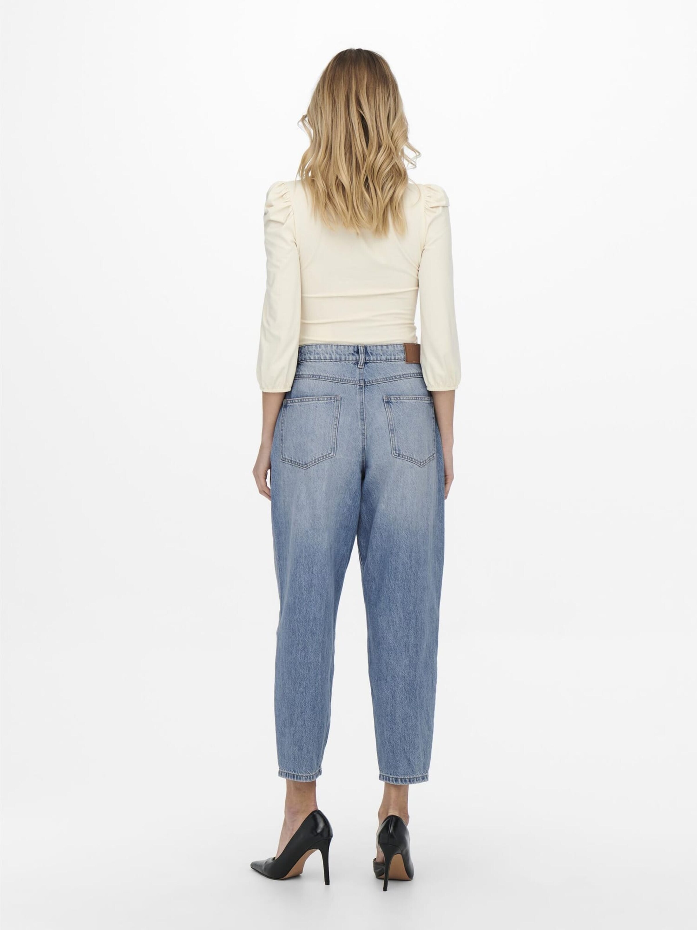 ONLY Baggy Broek in Blauw