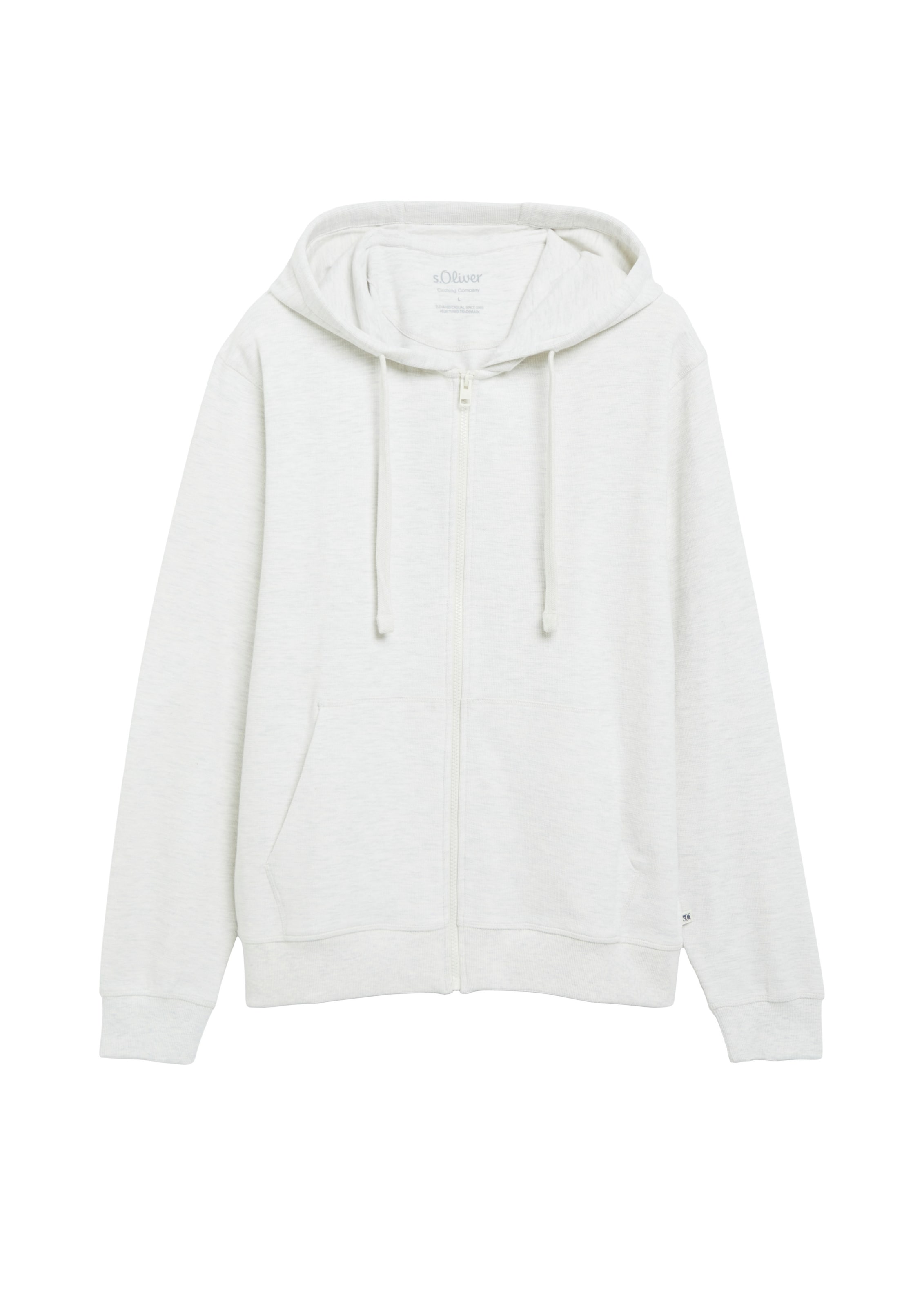 Veste de survêtement s.Oliver en blanc : devant