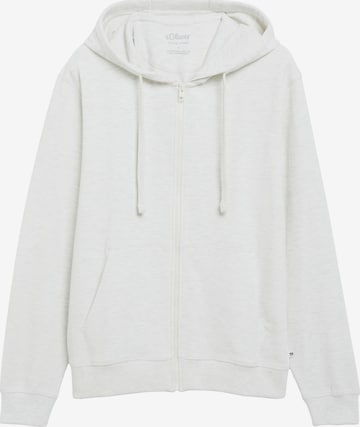 Veste de survêtement s.Oliver en blanc : devant