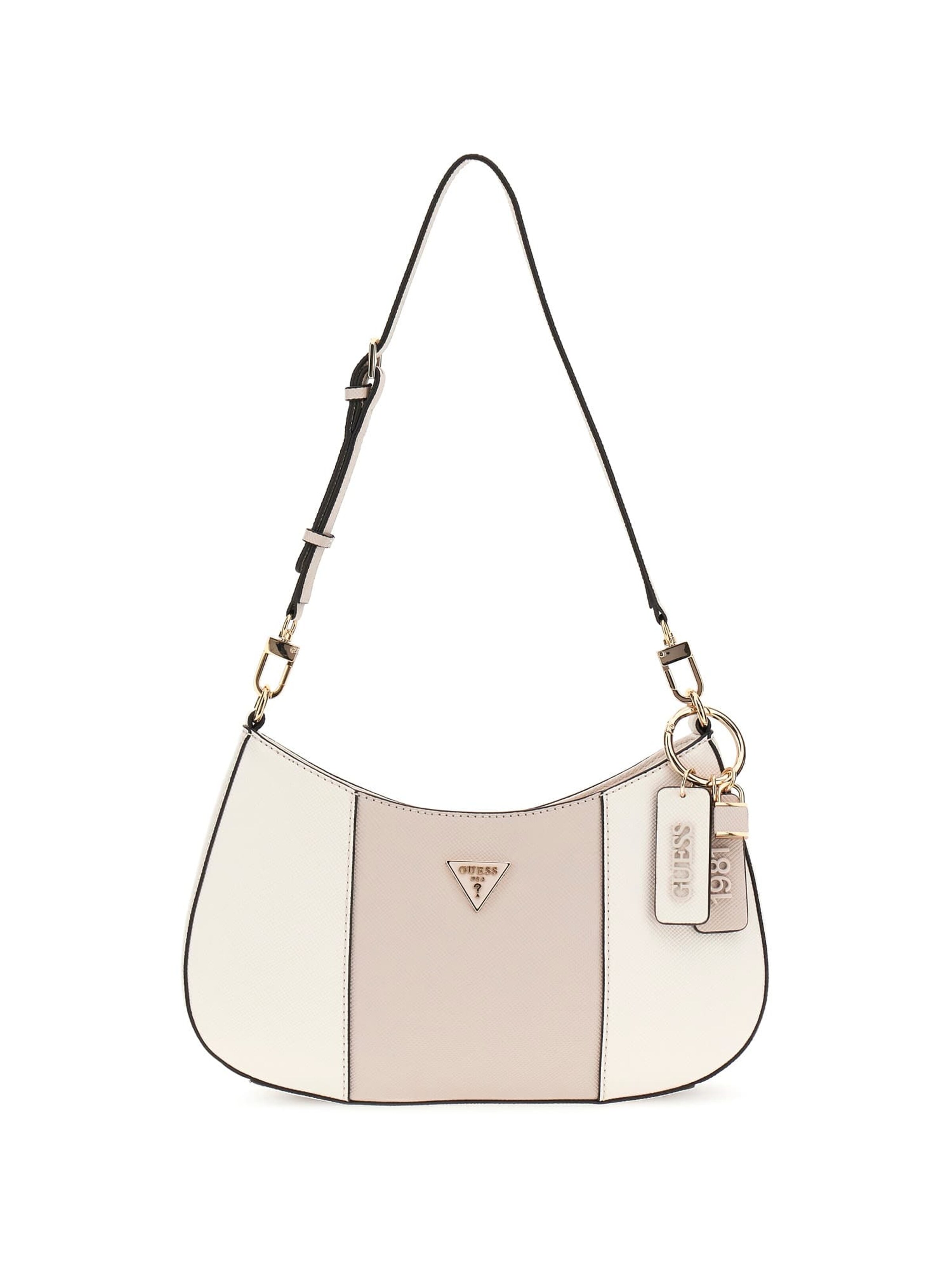 Borsa a spalla 'Noelle' di GUESS in beige: frontale
