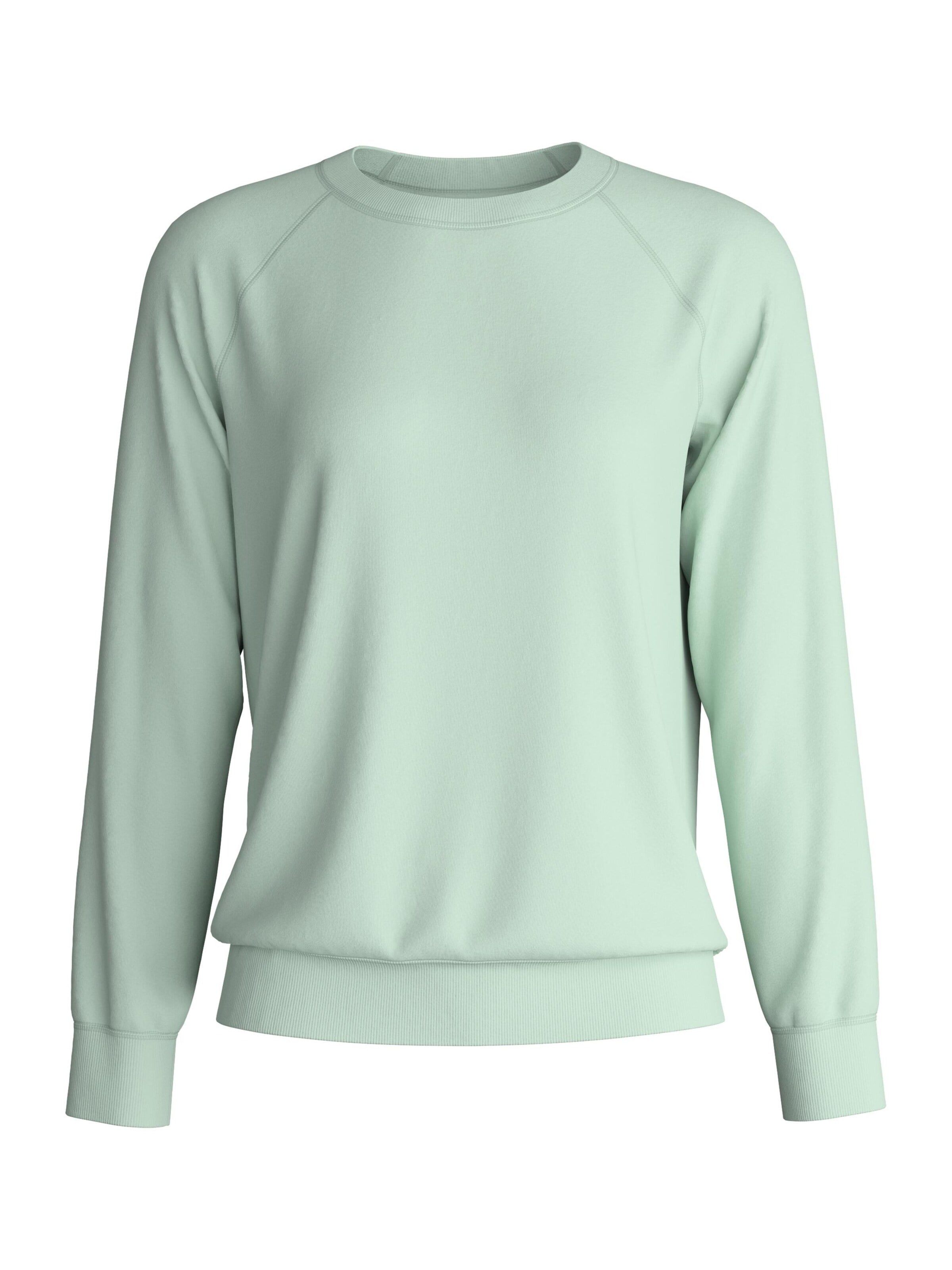 CALIDA Slaapshirt 'Favourites Cats' in Groen: voorkant
