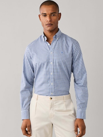 Hackett London Regular fit Button Up Shirt in Blue: front