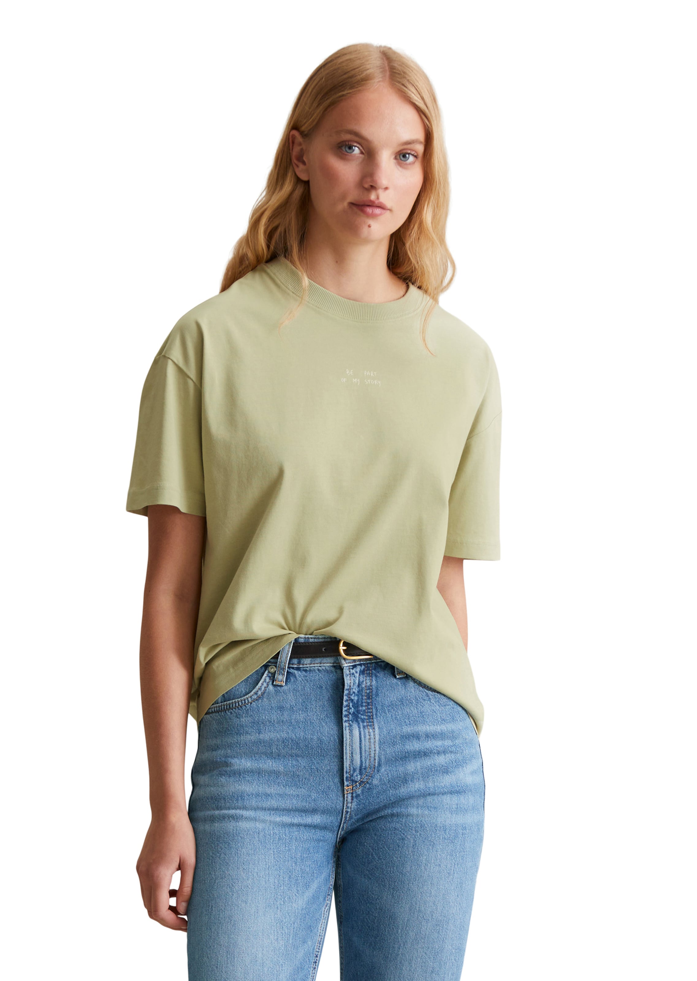 Marc O'Polo DENIM T-Shirt in Grün: Vorderseite