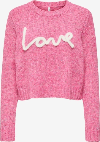 ONLY Pullover 'ONLSMILLA' in Pink: Vorderseite