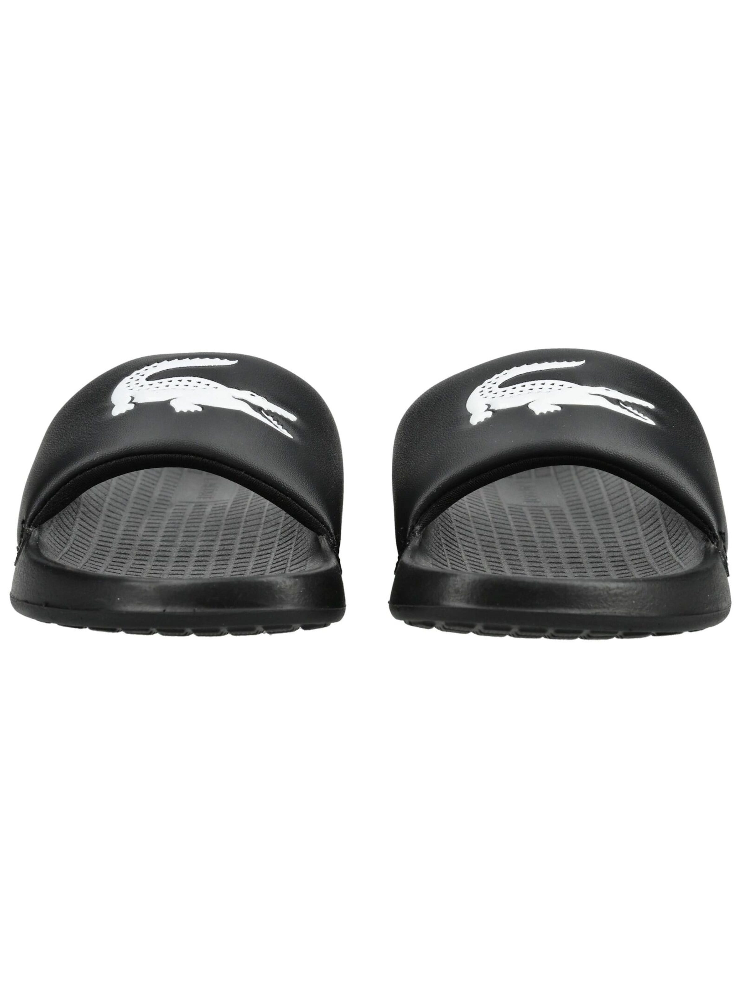LACOSTE Badeschuh in Schwarz