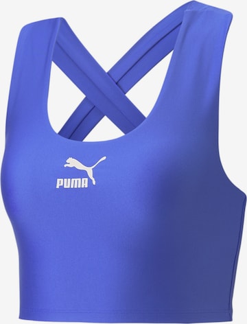 PUMA Sporttop in Blauw: voorkant