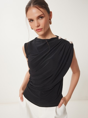 Camicia da donna di Happiness İstanbul in nero: frontale