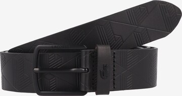 Ceinture LACOSTE en noir : devant