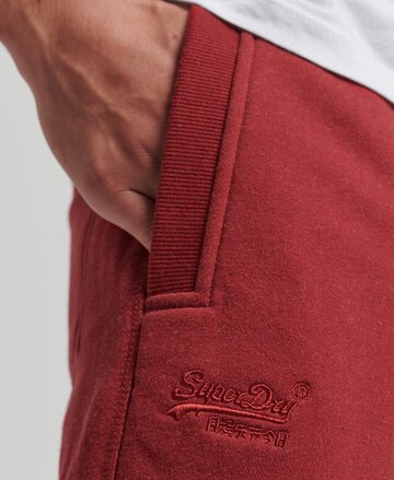 Superdry Regular Broek in Rood