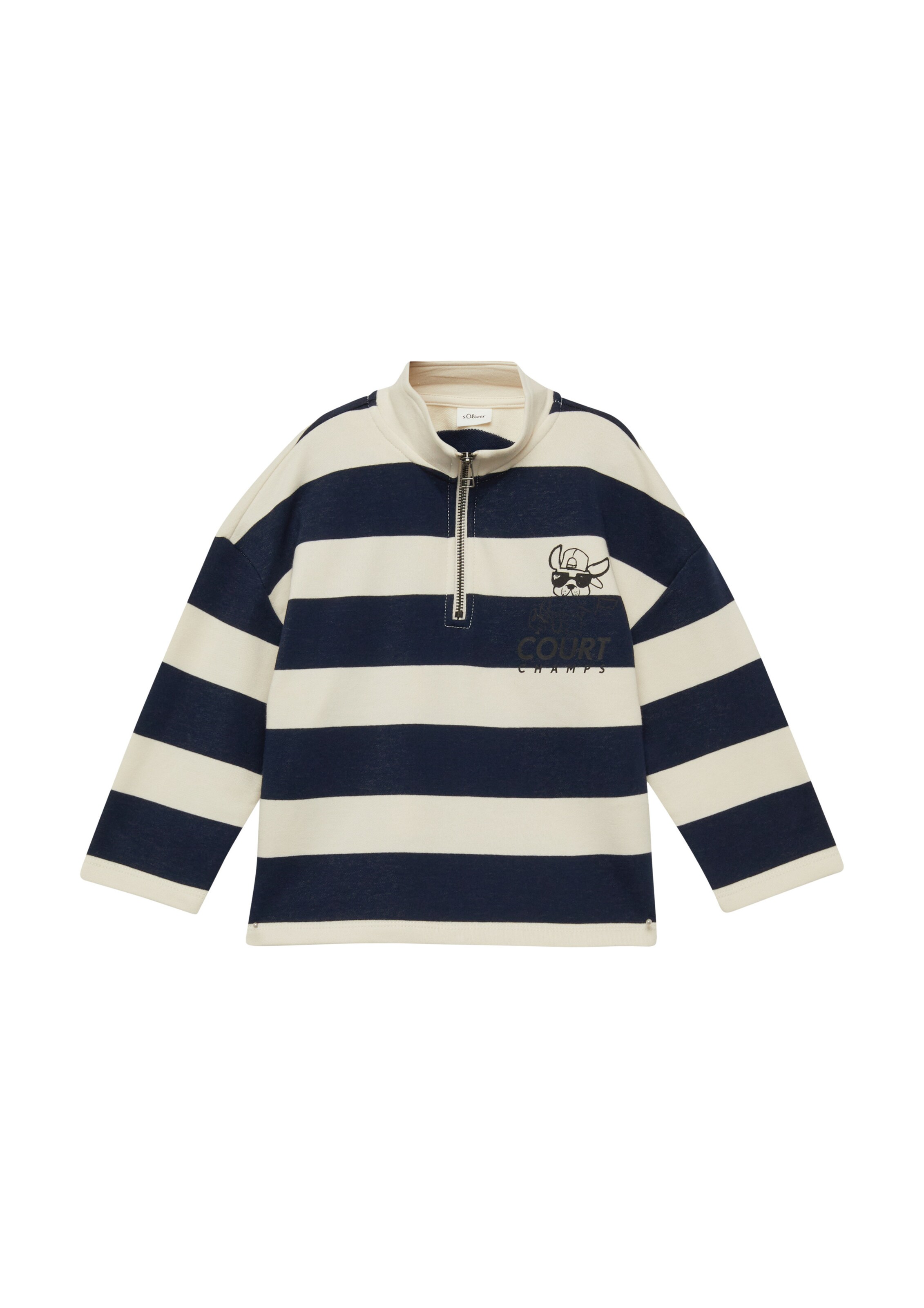 Sweat s.Oliver en bleu : devant