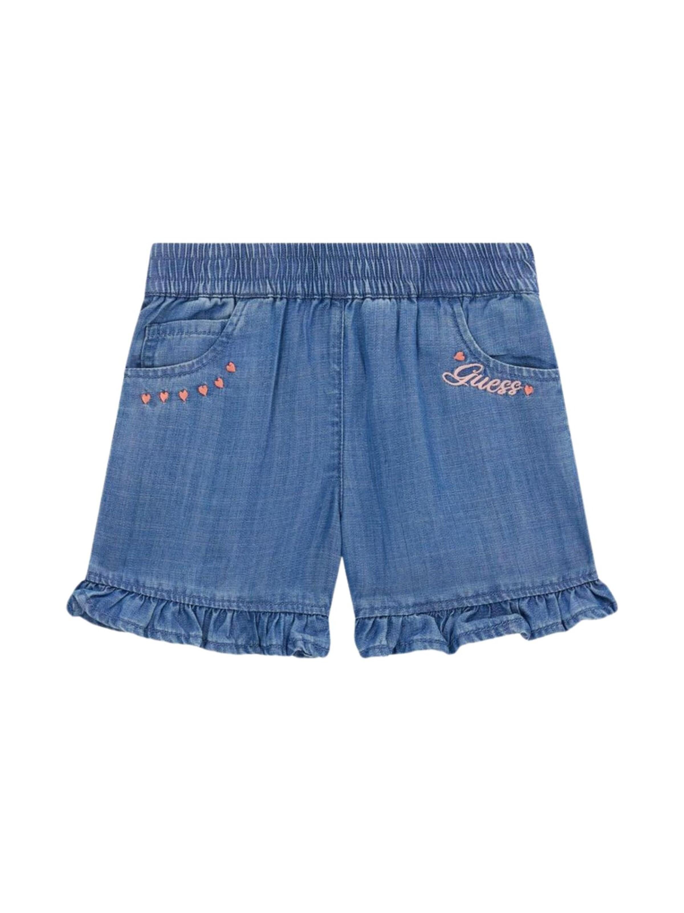 Regular Pantalon GUESS KIDS en bleu : devant