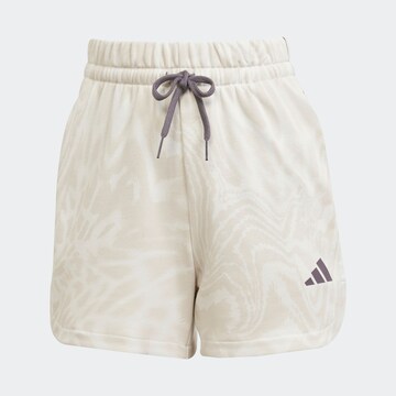 ADIDAS SPORTSWEAR Loosefit Sportovní kalhoty 'Essentials' – bílá: přední strana