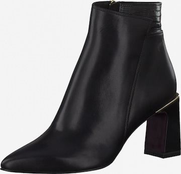 Tamaris Heart & Sole Ankle Boots in Black: front