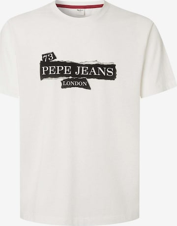T-Shirt 'GRIFFIN' Pepe Jeans en blanc : devant