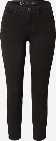 BLUE SEVEN Skinny Jeans in Schwarz: predná strana