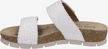 JOSEF SEIBEL Mules in White: front