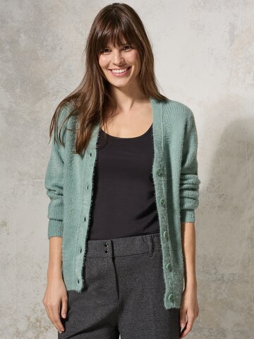 Cardigan CECIL en vert : devant