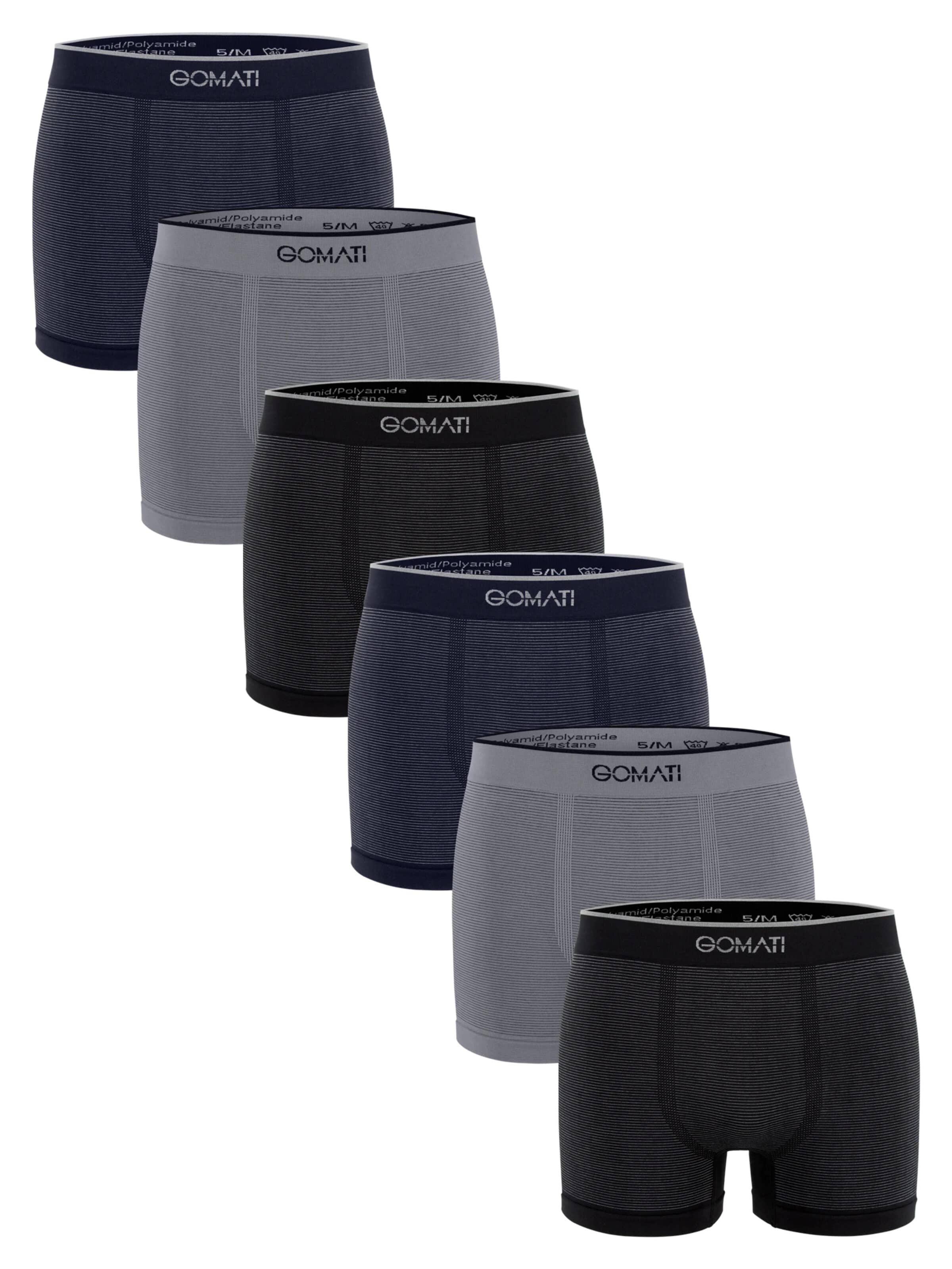 Gomati Boxer shorts 'Seamless Comfort' in Grey: front