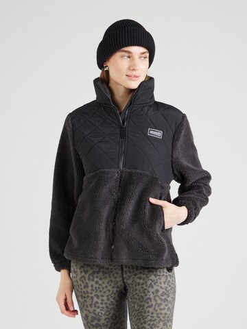 Veste en polaire Sublevel en gris : devant