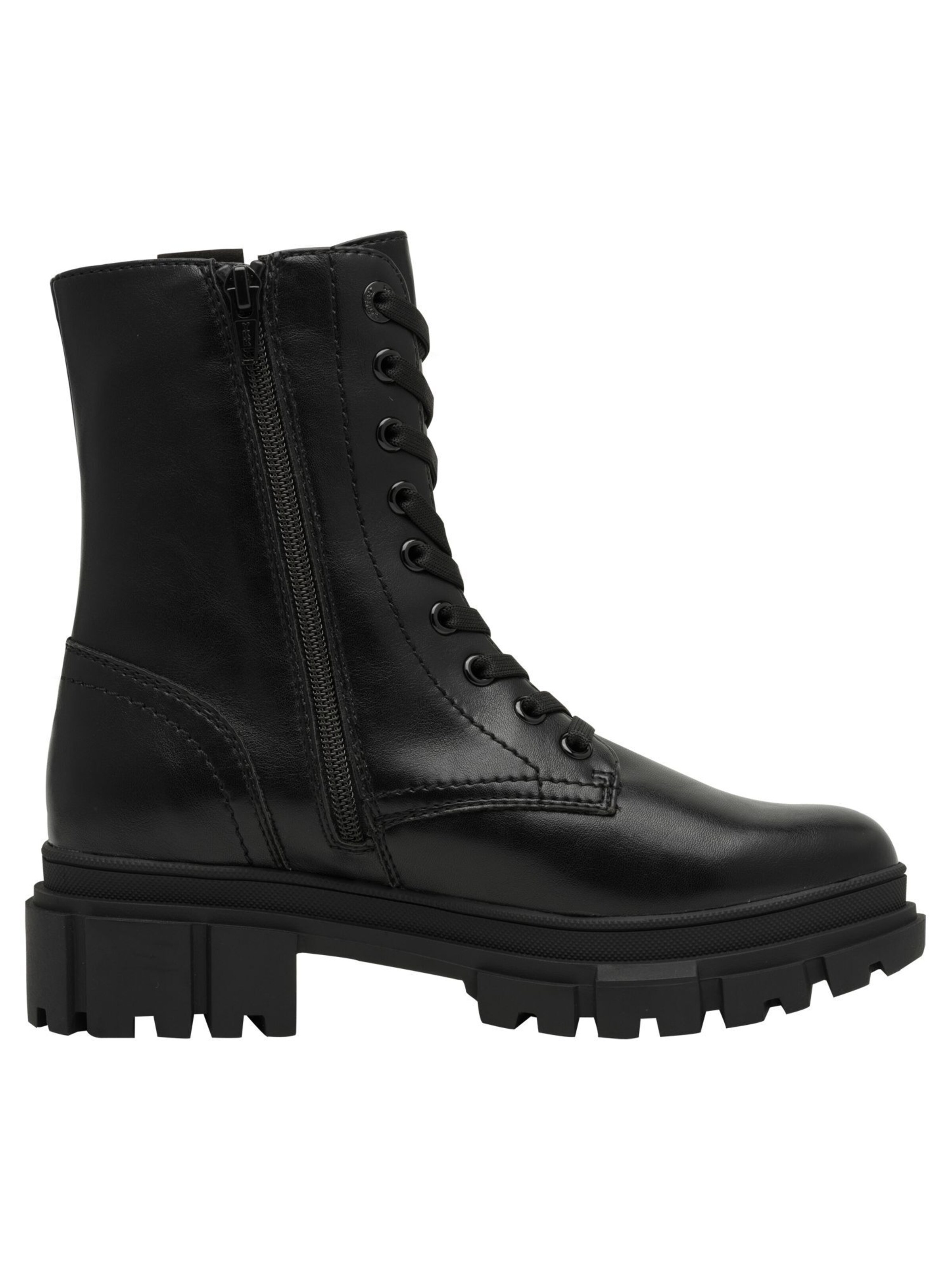 s.Oliver Lace-Up Ankle Boots in Black