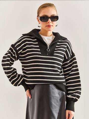 Bianco Lucci Kampsun 'Pullover', värv must