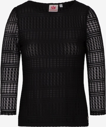 Blouse folklorique 'Edmea' SPIETH & WENSKY en noir : devant