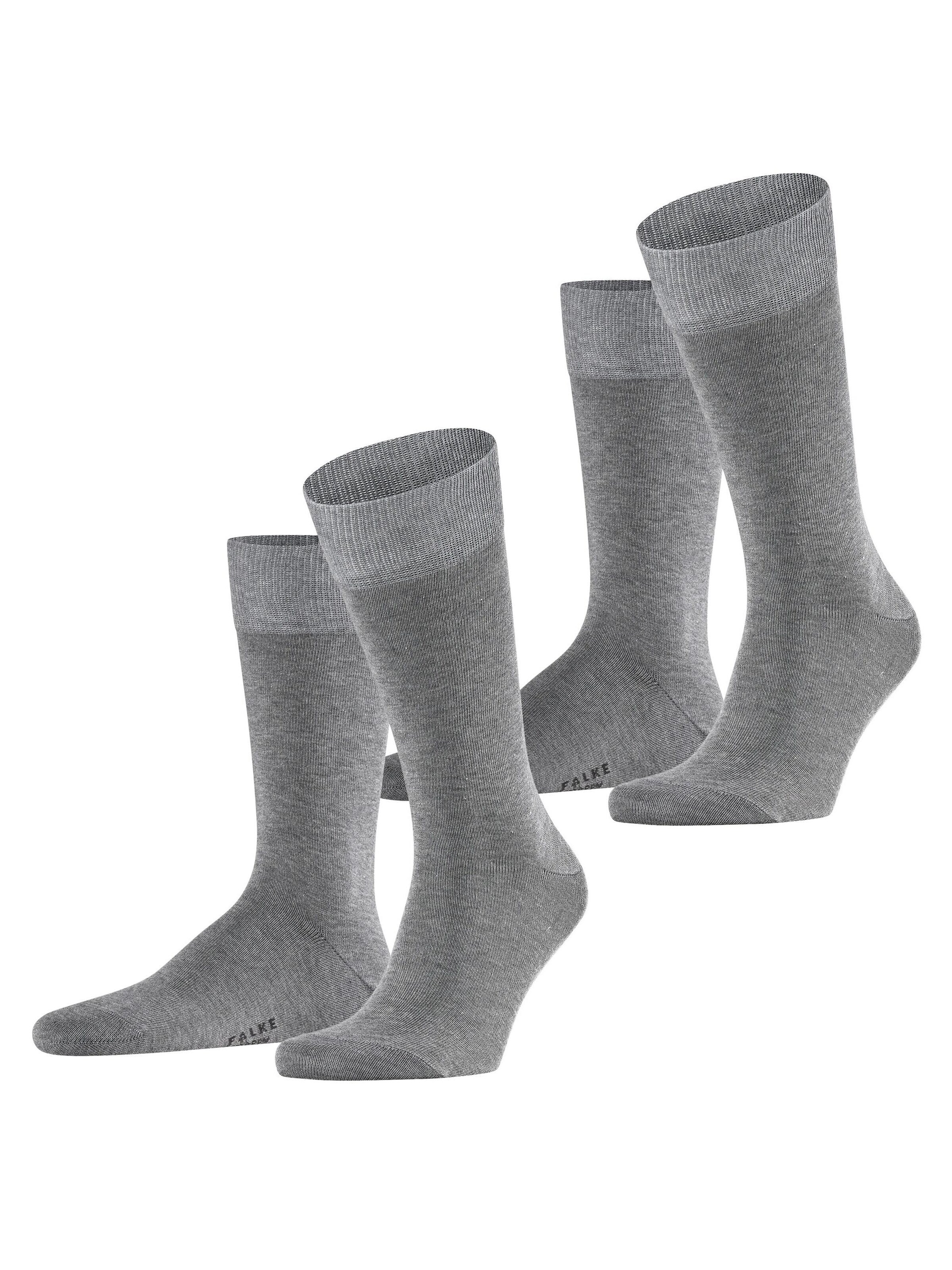 FALKE Socks 'Happy 2-Pack' in Grey: front