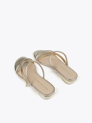 Sandales Lola Casademunt en or