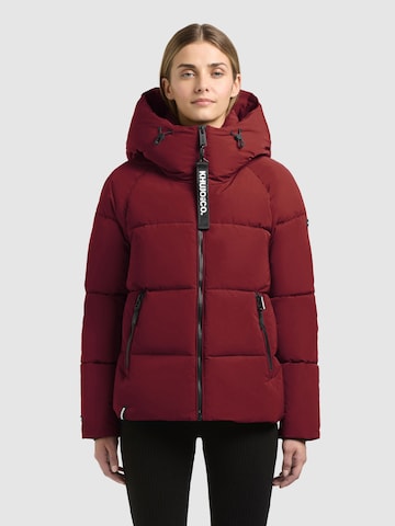 Veste d’hiver 'Ono2' khujo en rouge : devant