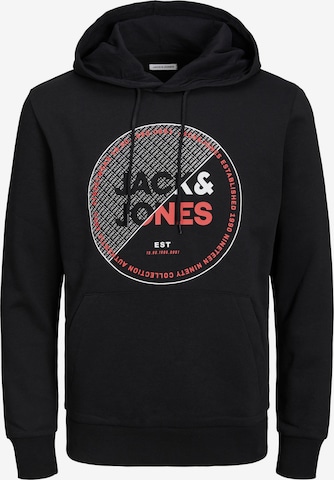 JACK & JONES Sweatshirt 'Ralf' in Zwart: voorkant