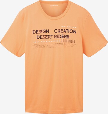 T-Shirt TOM TAILOR en orange : devant