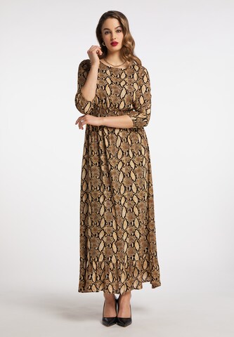 faina Dress in Brown