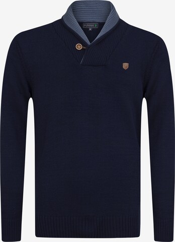 Pullover 'Erasmo' di Sir Raymond Tailor in blu: frontale